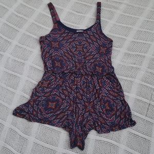 Patterned romper